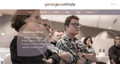 Desktop Screenshot of generous-minds.com