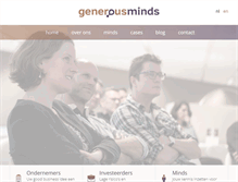 Tablet Screenshot of generous-minds.com